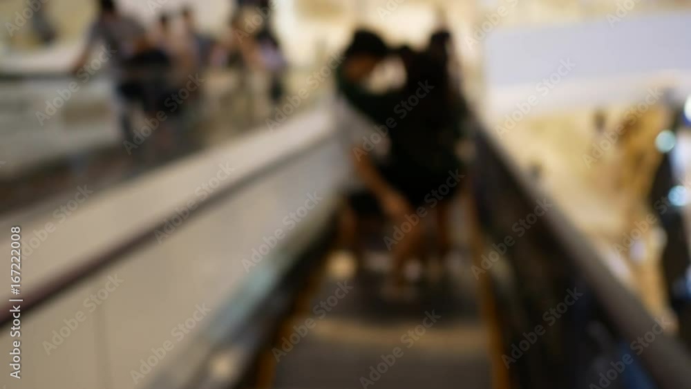 People are shopping in the mall, defocused blurred background. People are shopping in the mall, defocused blurred background.