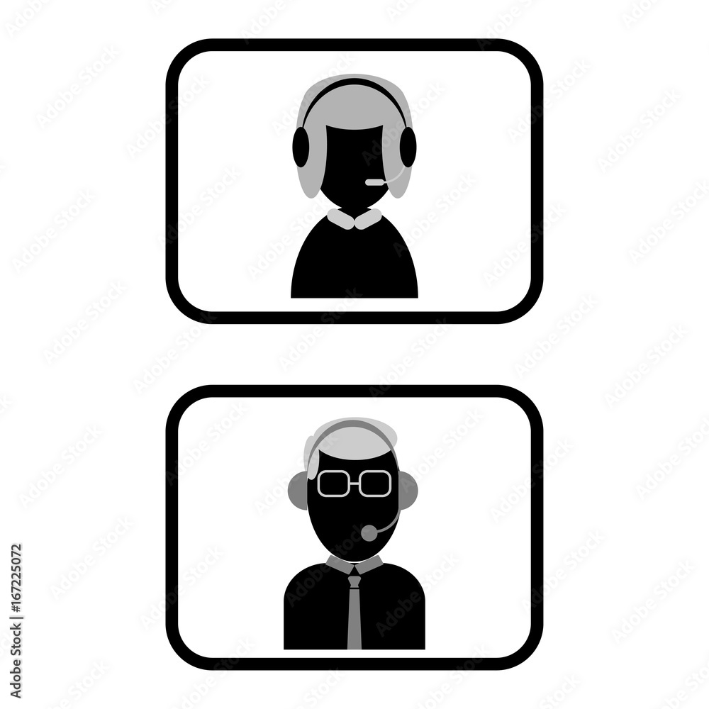 Call centre vector Call centre vector