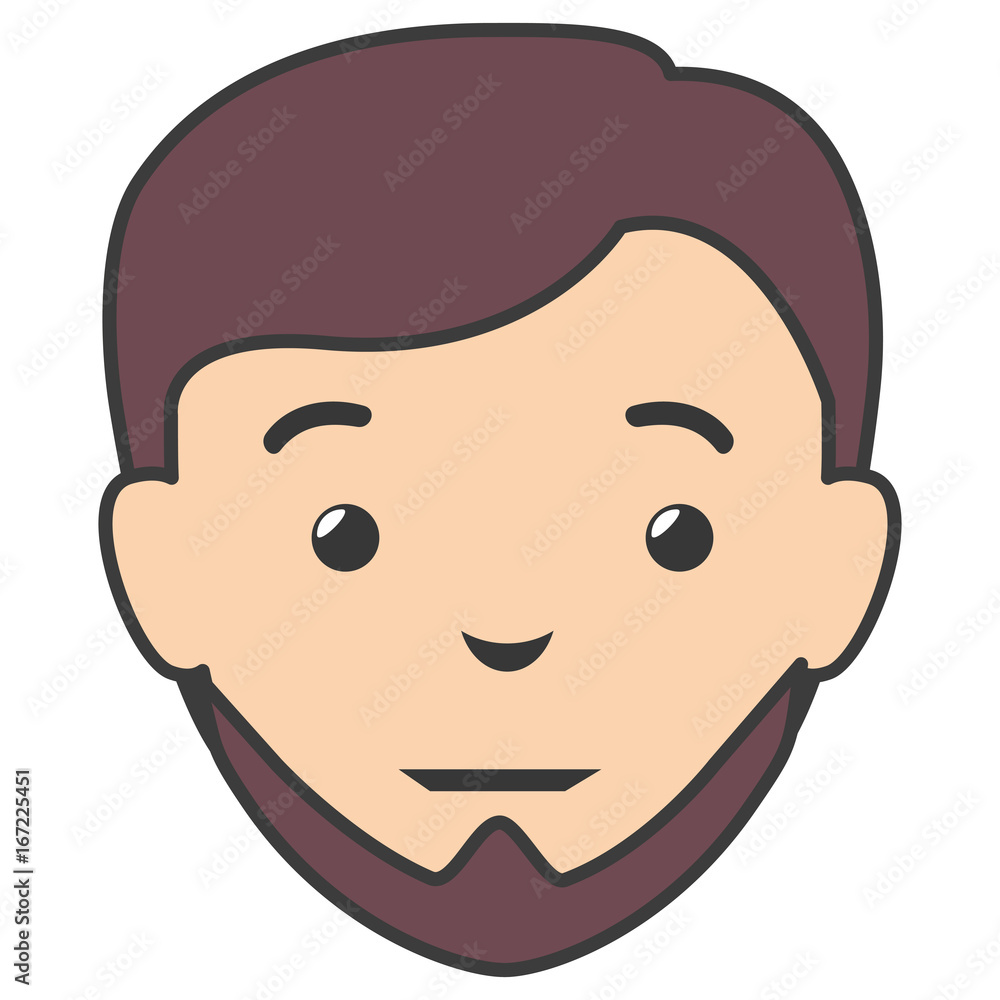 young man head avatar character young man head avatar character