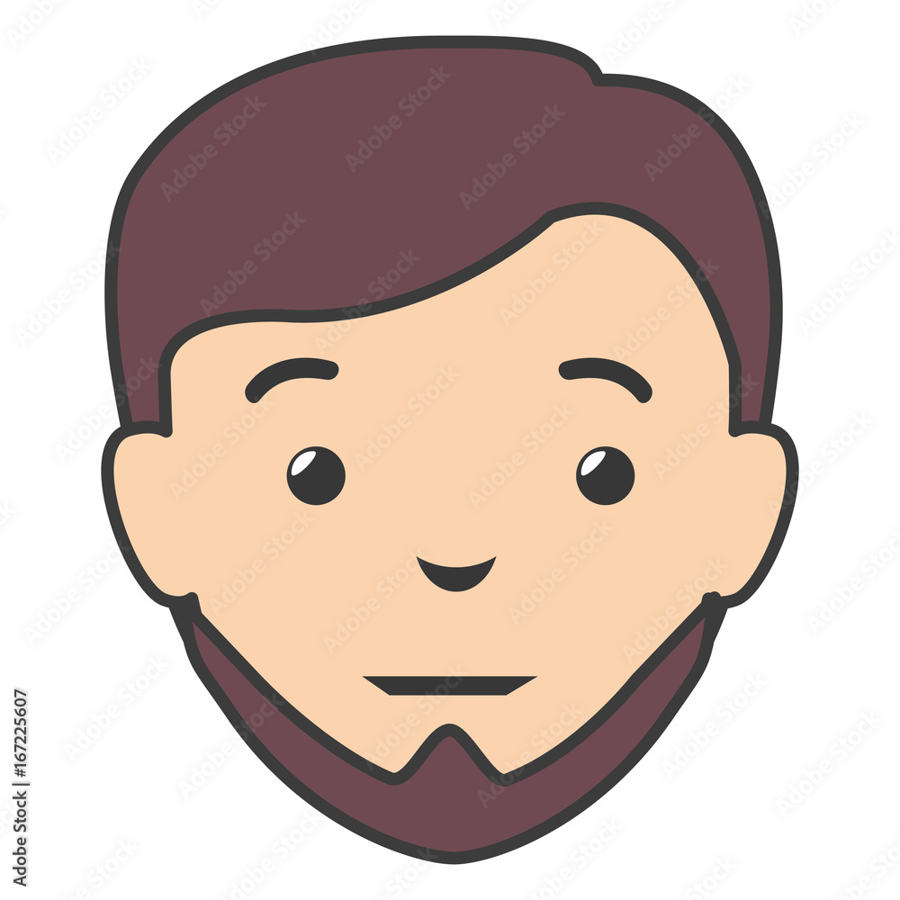 young man head avatar character young man head avatar character