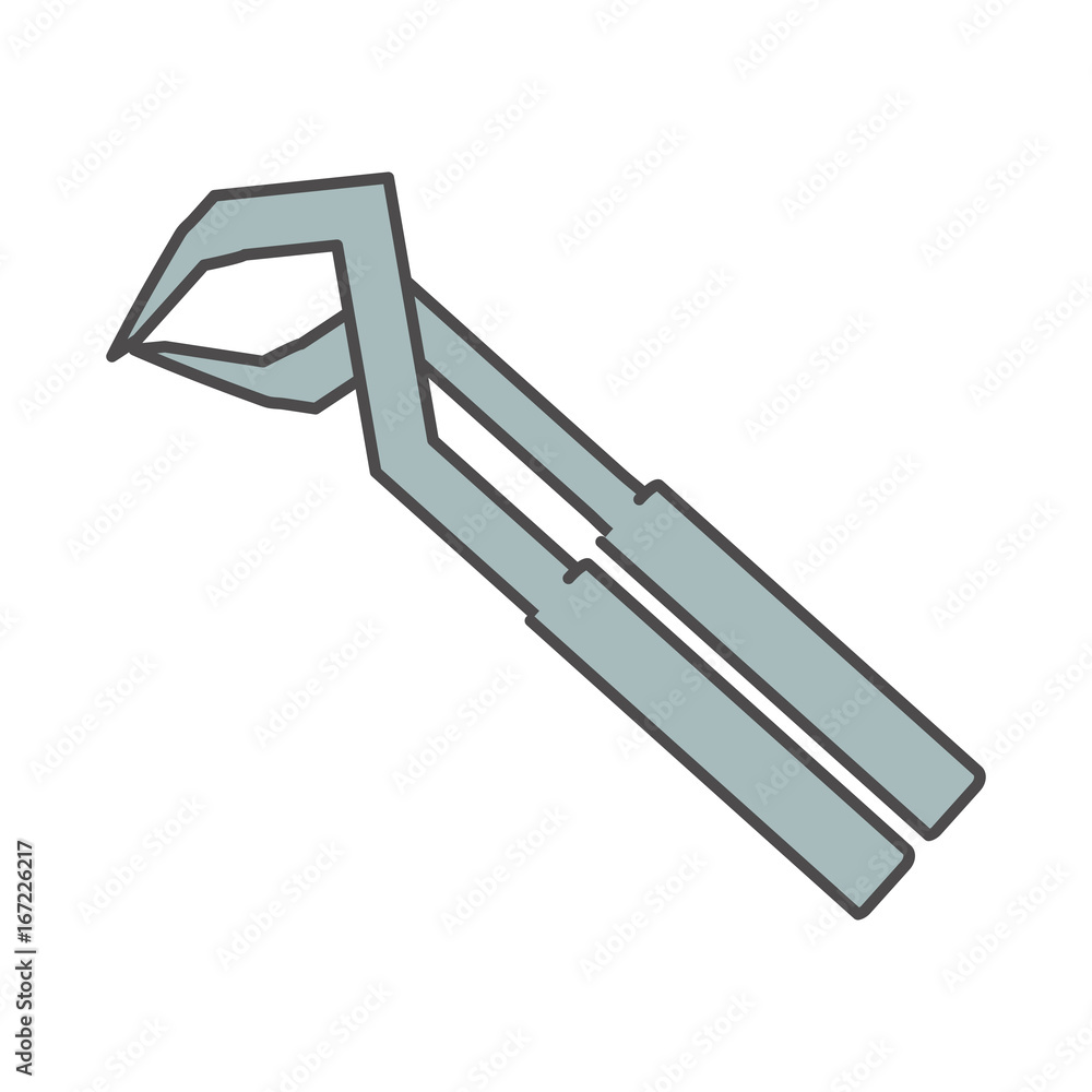 Plumbing wrench isolated Plumbing wrench isolated