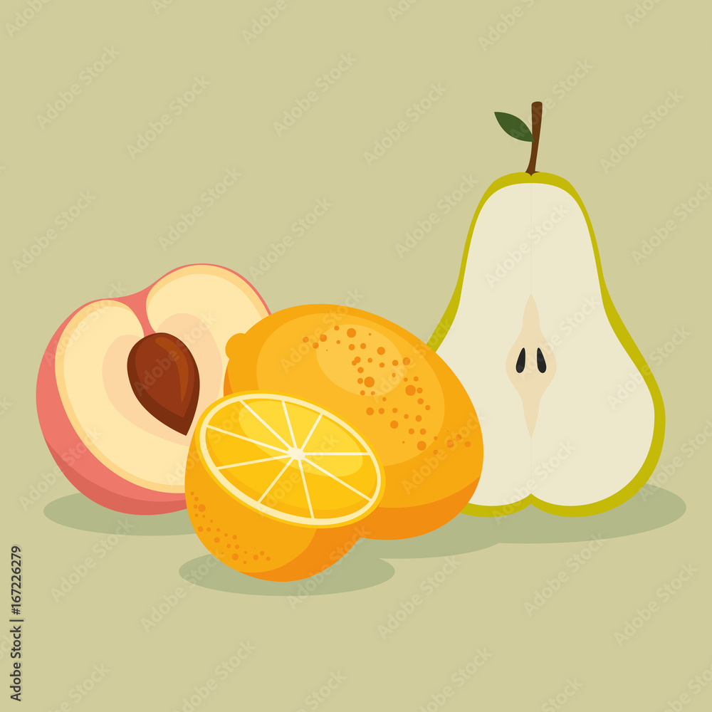 fresh organic fruit concept fresh organic fruit concept