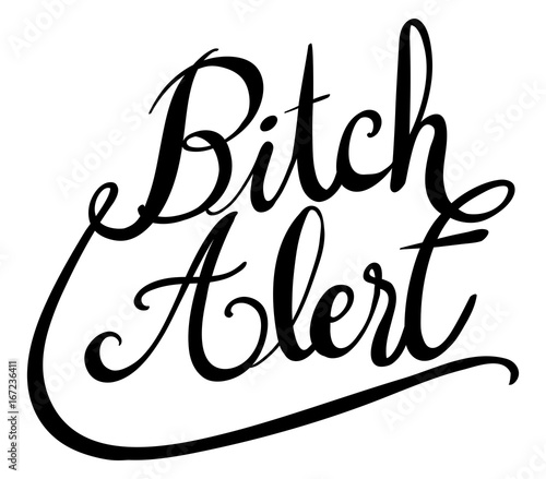 Word expression for bitch alert