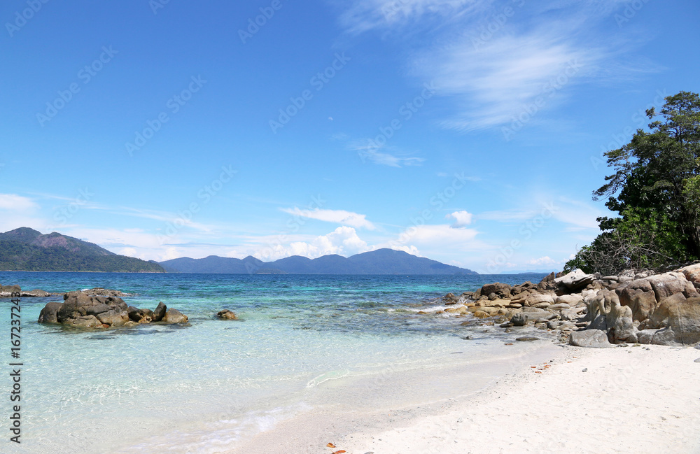Image view Beach Island Lipe in the Andaman Sea Thailand Image view Beach Island Lipe in the Andaman Sea Thailand