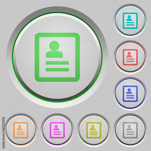 Contacts push buttons