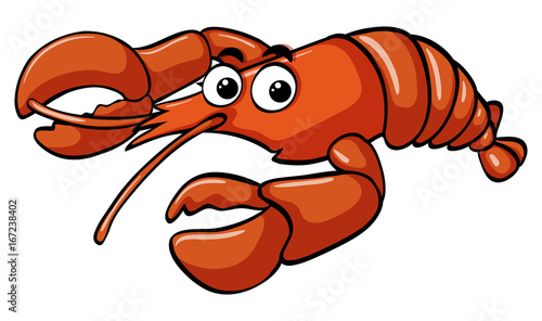 Lobster with happy face