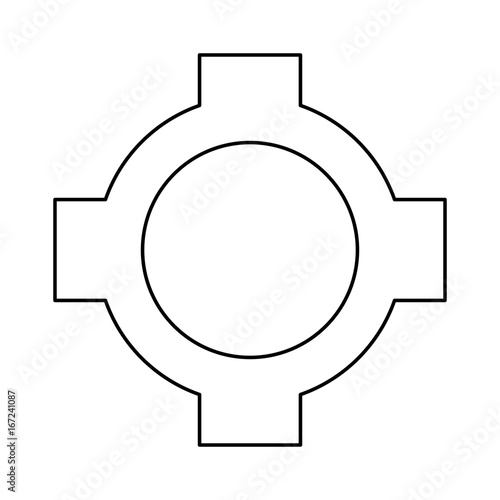 Gear machinery piece