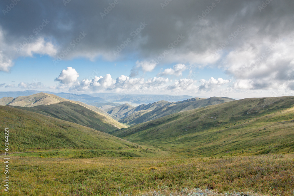 Landscape with beautiful clouds and mountain views. Landscape with beautiful clouds and mountain views.