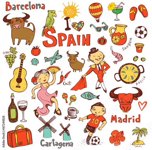 Spain icons collection