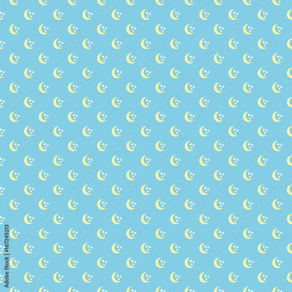 Night sky seamless pattern design. Night sky seamless pattern design.