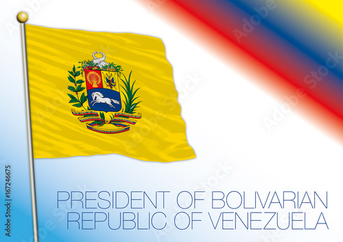 Venezuela, flag of the president of the Republic photo