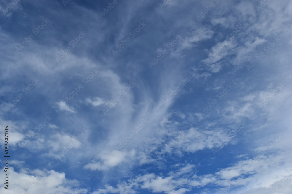 Blue sky and white clouds on a beautiful day and empty space for web design or graphic art image Blue sky and white clouds on a beautiful day and empty space for web design or graphic art image