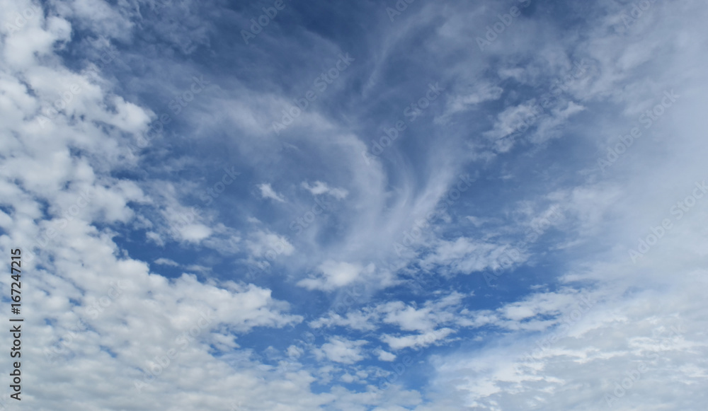Blue sky and white clouds on a beautiful day and empty space for web design or graphic art image. Blue sky and white clouds on a beautiful day and empty space for web design or graphic art image.