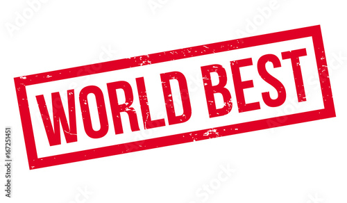 World Best rubber stamp. Grunge design with dust scratches. Effects can be easily removed for a clean, crisp look. Color is easily changed.