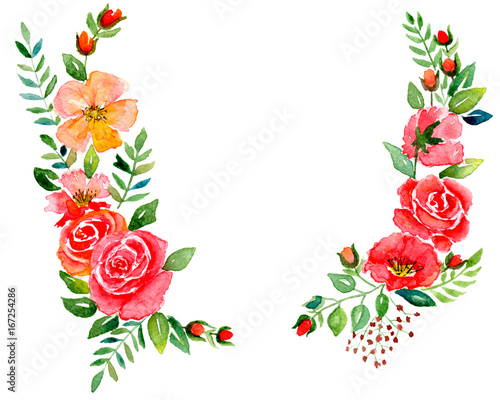 Card pink flowers