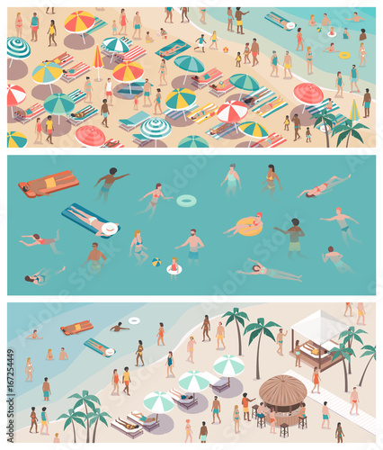 Summer vacations at the beach