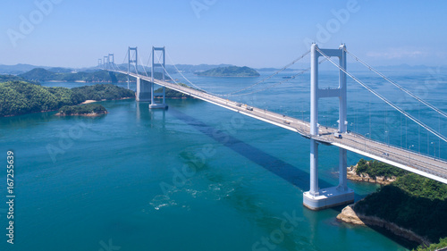 来島海峡大橋（しまなみ海道） 空撮