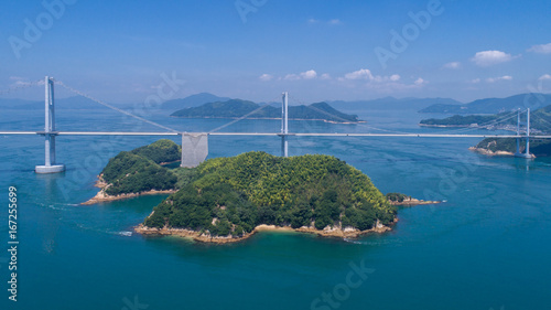 来島海峡大橋（しまなみ海道）　空撮 © Yoshinori Okada