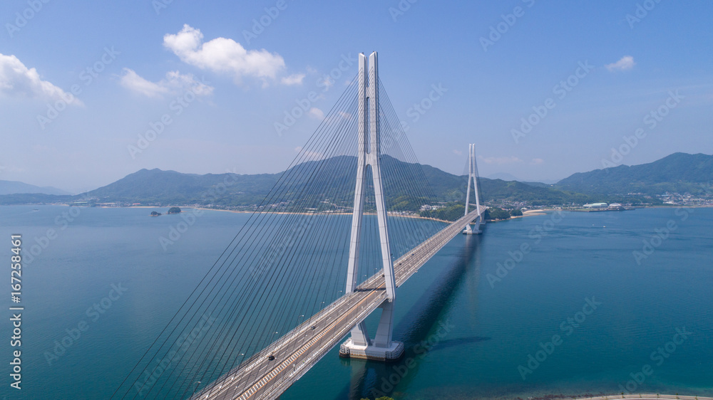 多々羅大橋（しまなみ海道）　空撮