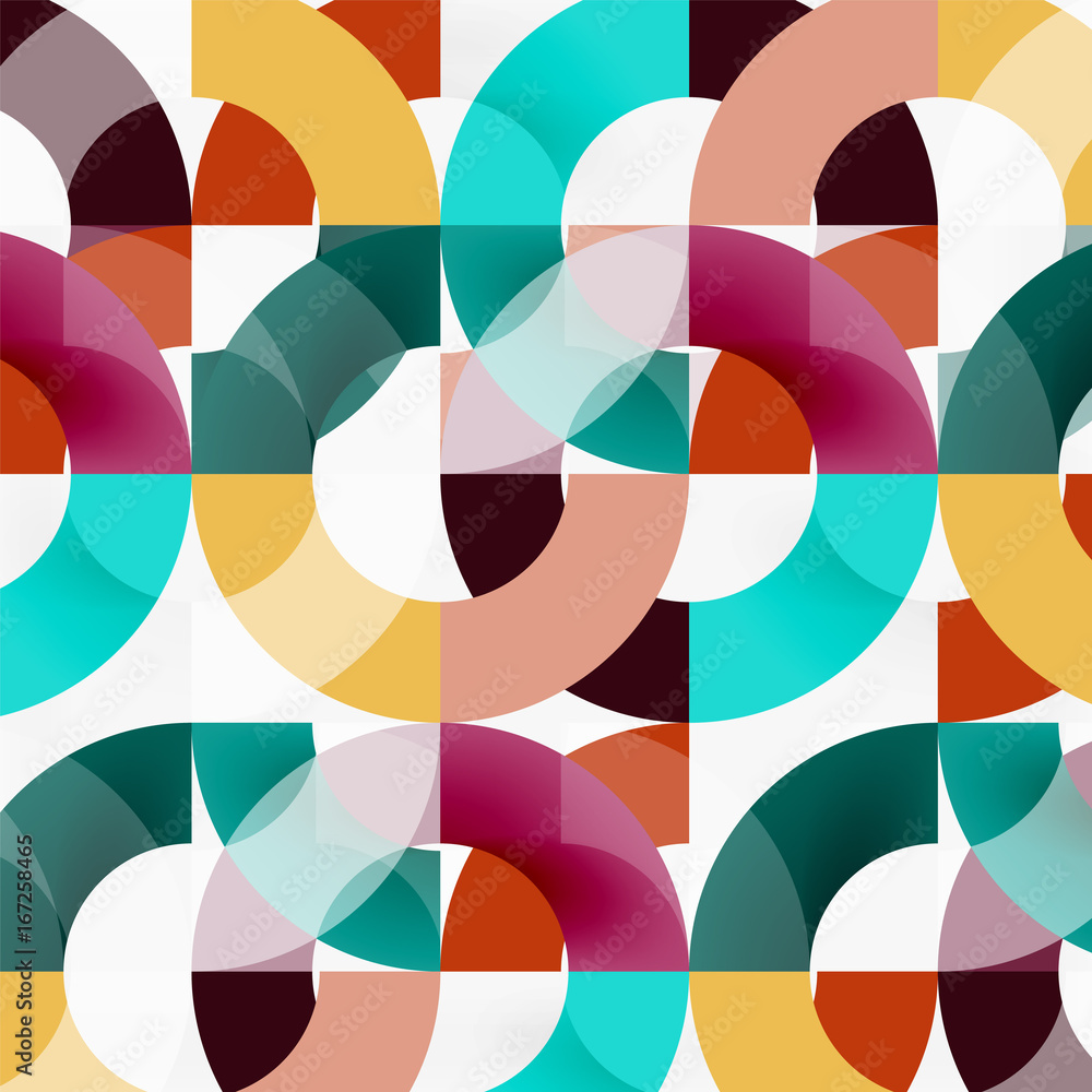 Colorful rings on grey background, modern geometric pattern design Colorful rings on grey background, modern geometric pattern design