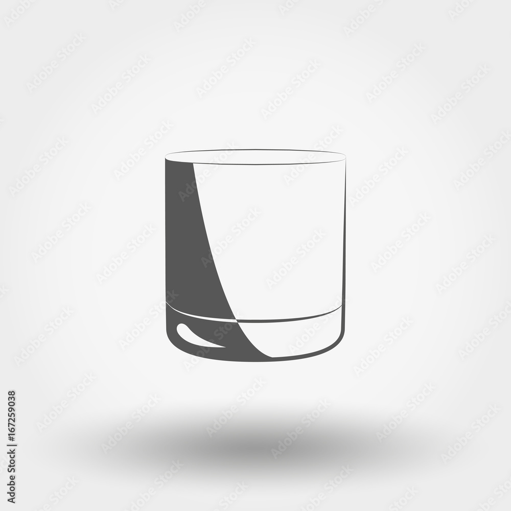 Classic glassful. Vector Icon. Classic glassful. Vector Icon.