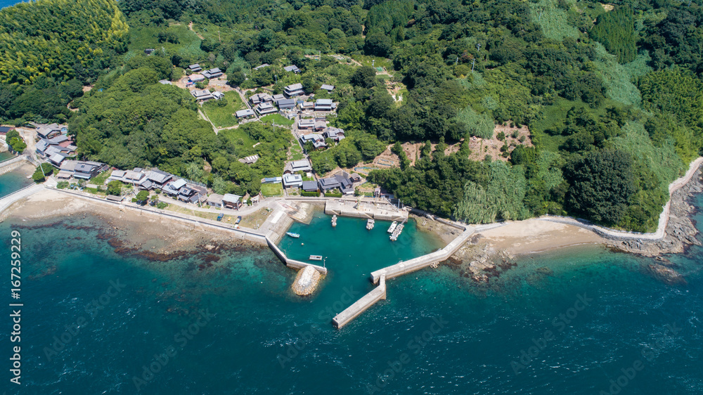 小島 おしま(愛媛県今治市) 空撮 StockFoto Adobe Stock