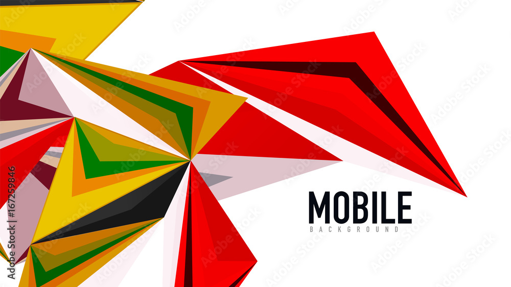 Modern triangle presentation template Modern triangle presentation template