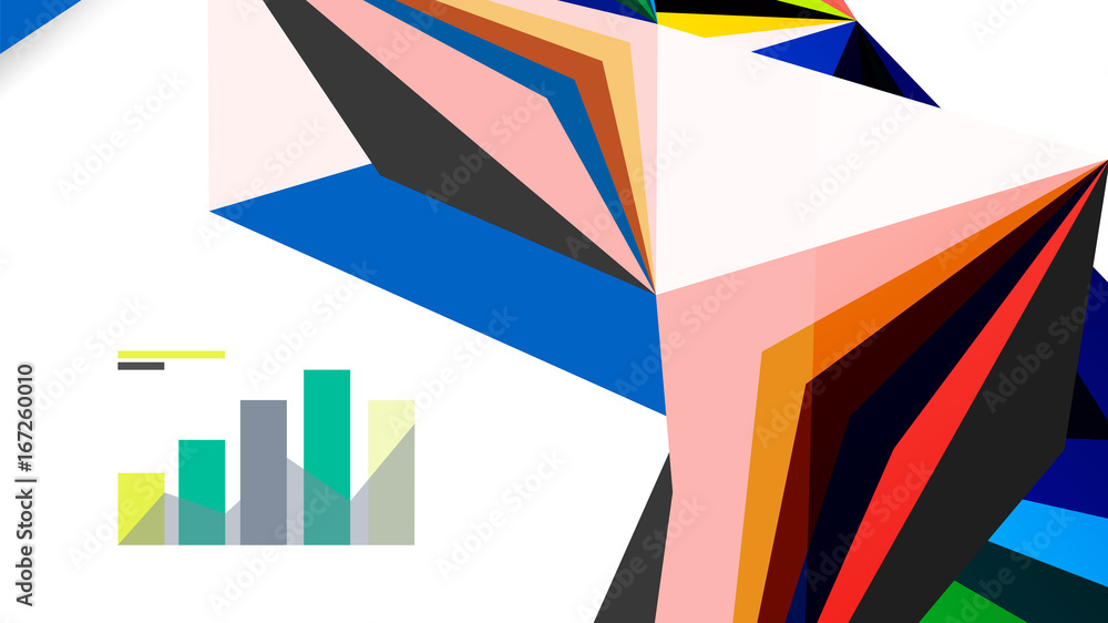 Modern triangle presentation template Modern triangle presentation template