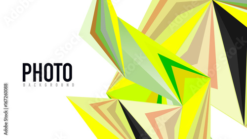 Modern triangle presentation template