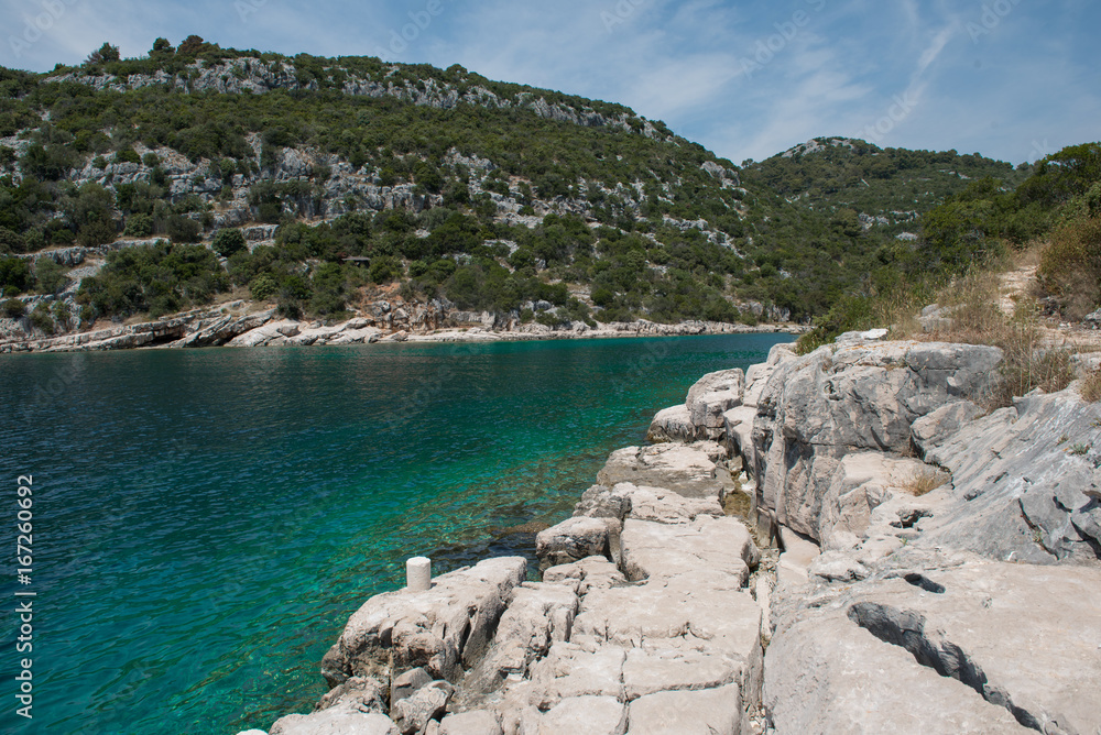 Einsame Bucht in Kroatien