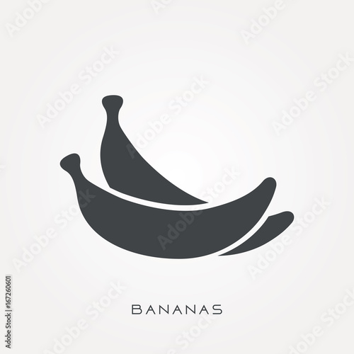 Silhouette icon bananas