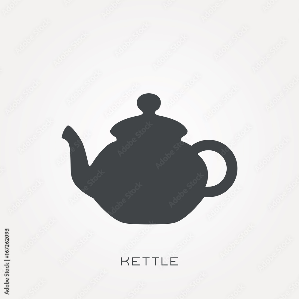 Silhouette icon kettle Silhouette icon kettle