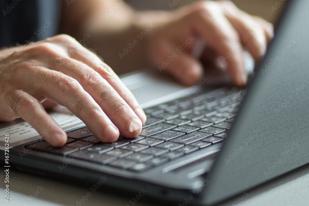 Closeup of woman with laptop Closeup of woman with laptop
