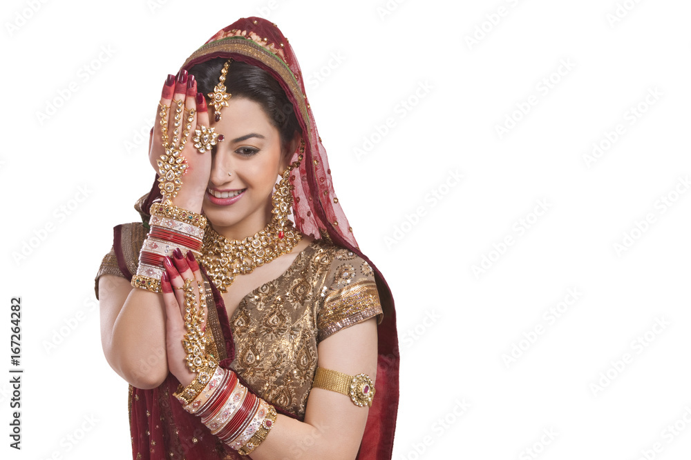 Beautiful bride smiling Beautiful bride smiling