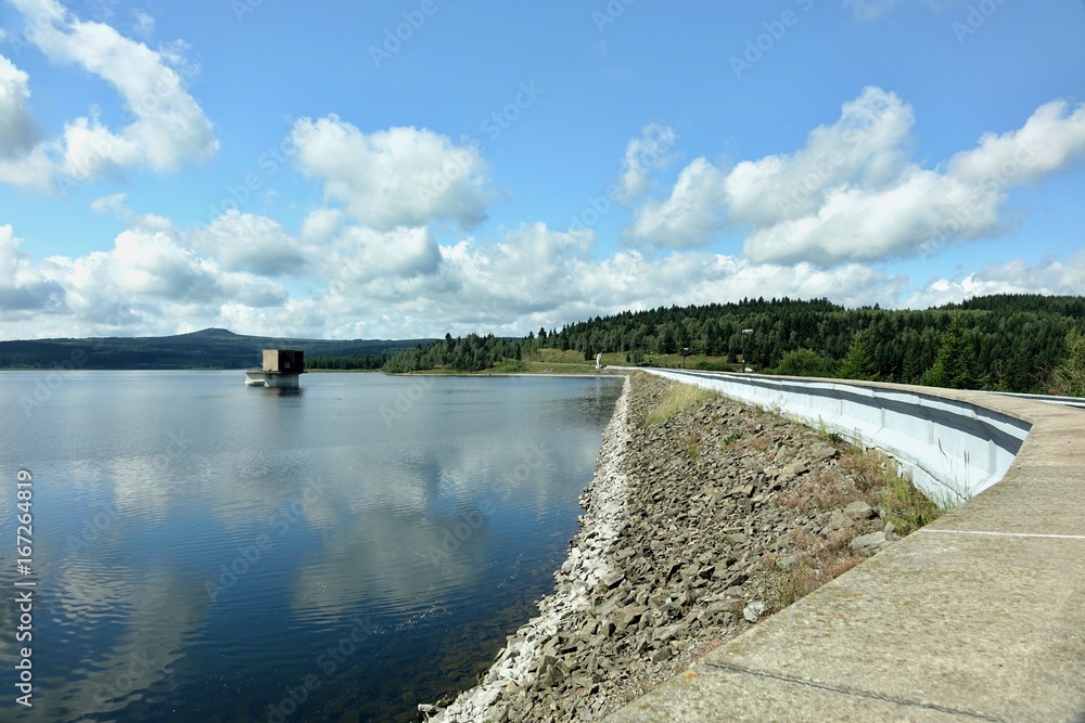 Fototapeta premium preßnitztaltalsperre in tschechien