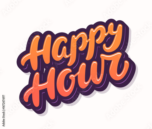 Happy hour sign.