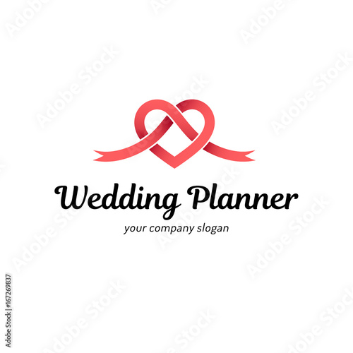 Vector logo design for wedding planner