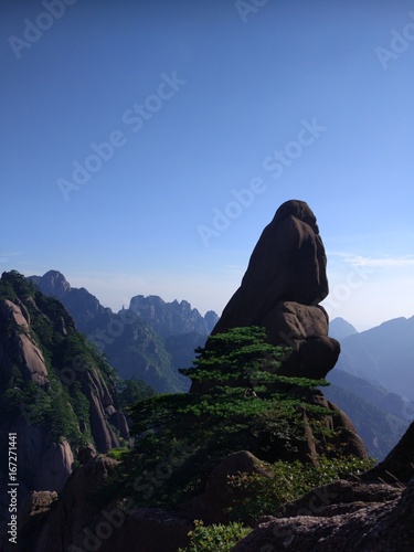 The stone monkey on Mount Huangshan