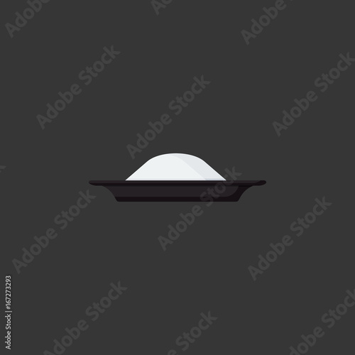 Bowl of rice vector flat icon