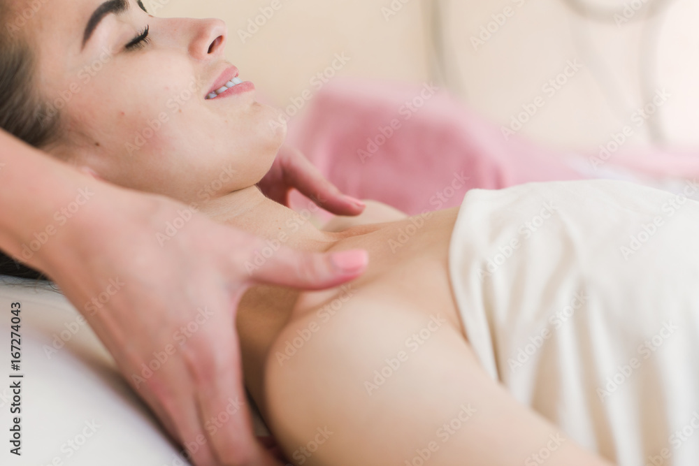 Woman having a spa treatment in beauty center Woman having a spa treatment in beauty center