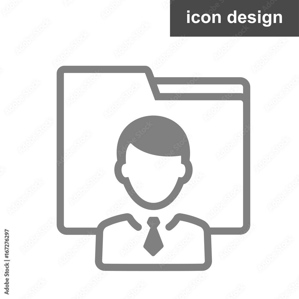 User vector icon of man in business suit User vector icon of man in business suit