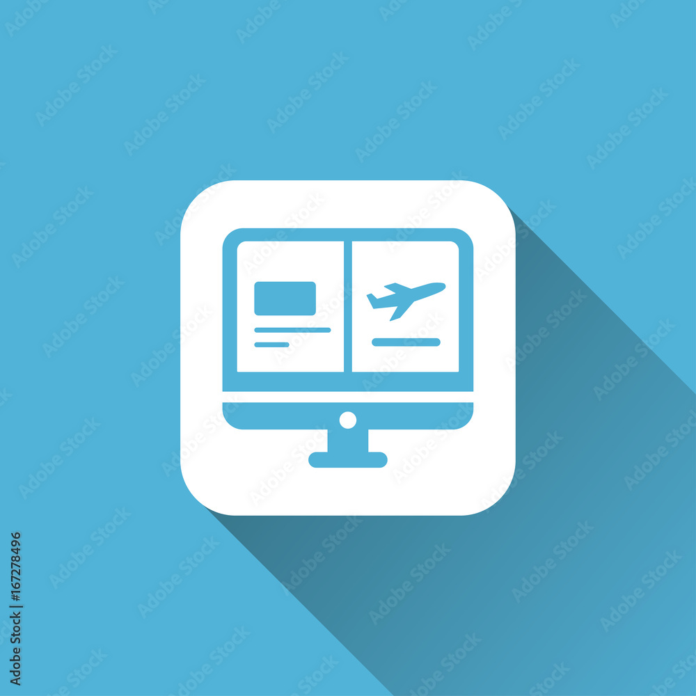 booking icon with long shadow icon booking icon with long shadow icon