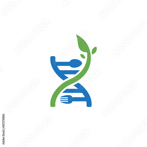  DNA food logo