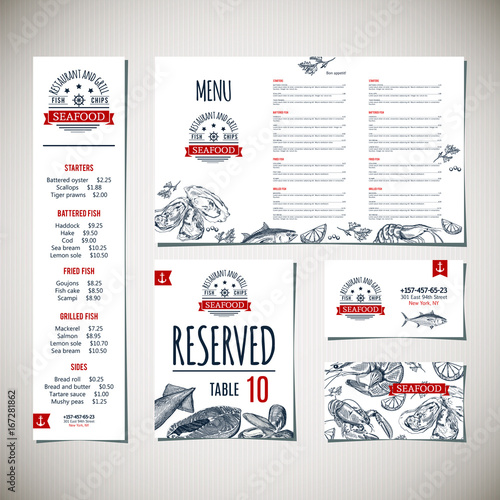 Restaurant menu template © irisimka