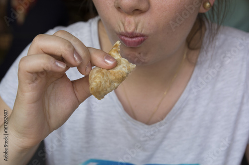 tatar food Eating woman