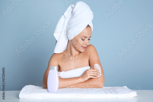 Beautiful young woman after...