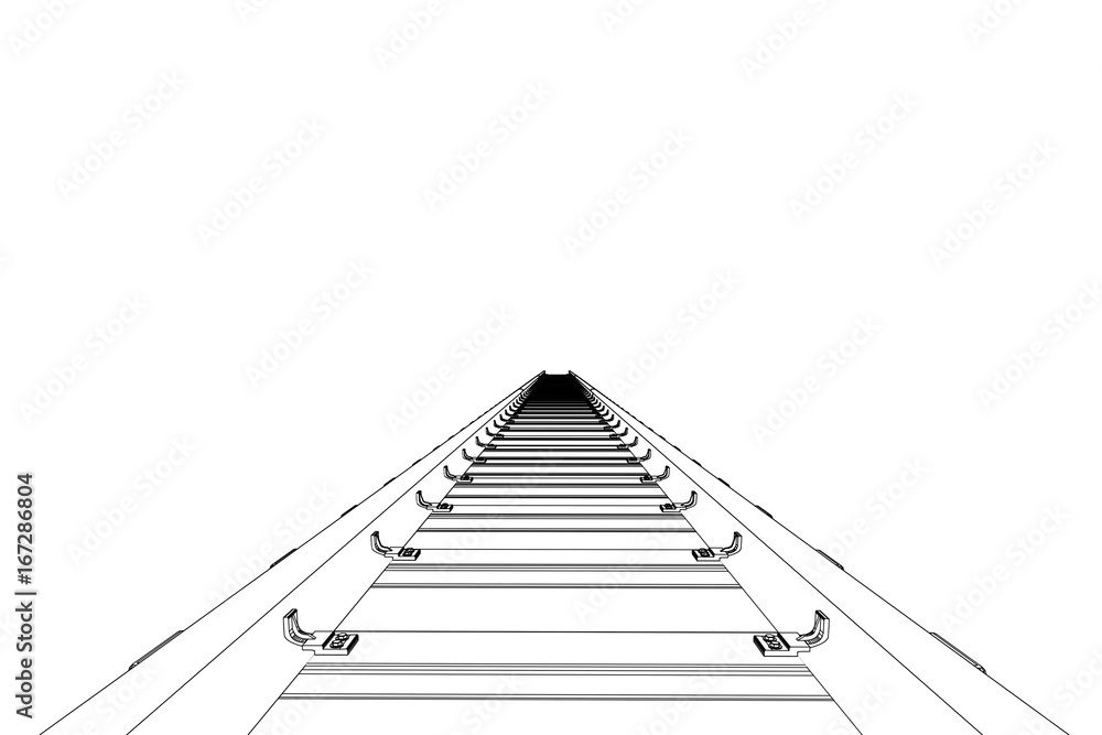 Railroad Tracks Drawing