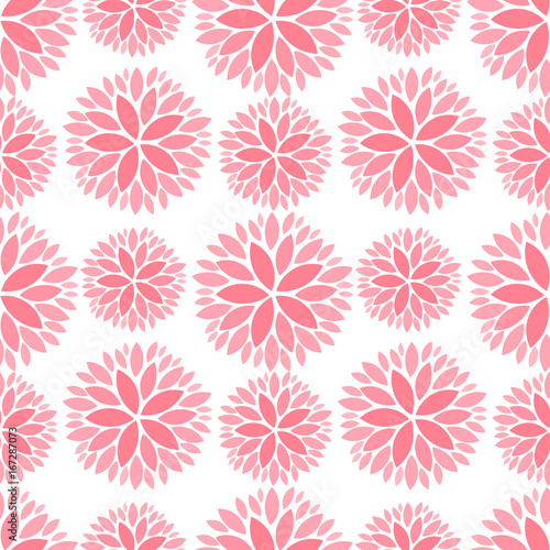 Pink flowers seamless pattern © Studio Barcelona