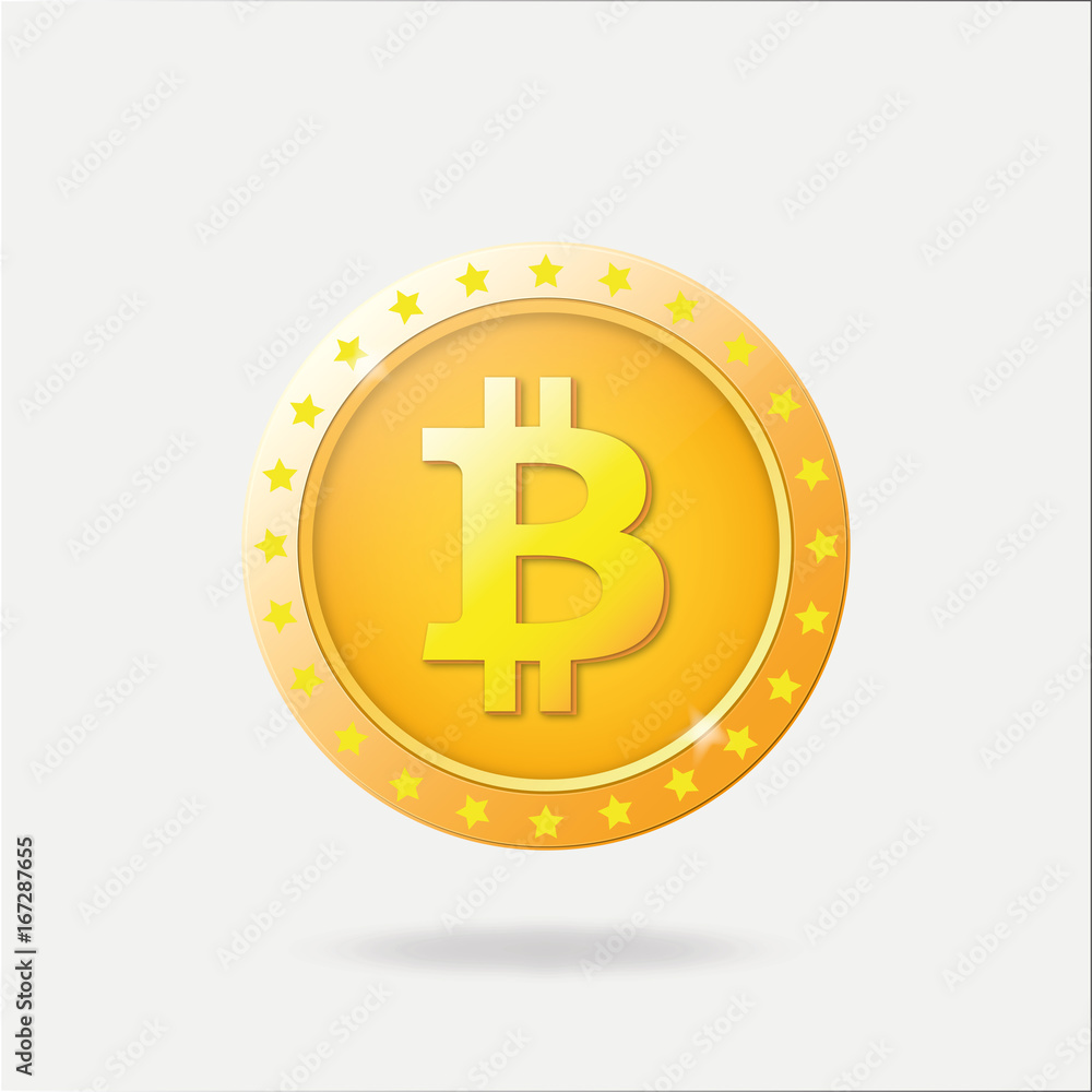 bitcoin coin illustration - bitcoin symbol bitcoin coin illustration - bitcoin symbol