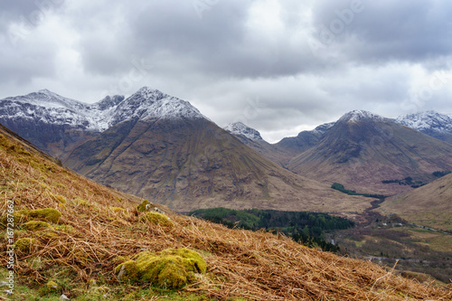 Mountains around Pap of Glencoe, Highlands , Scotland